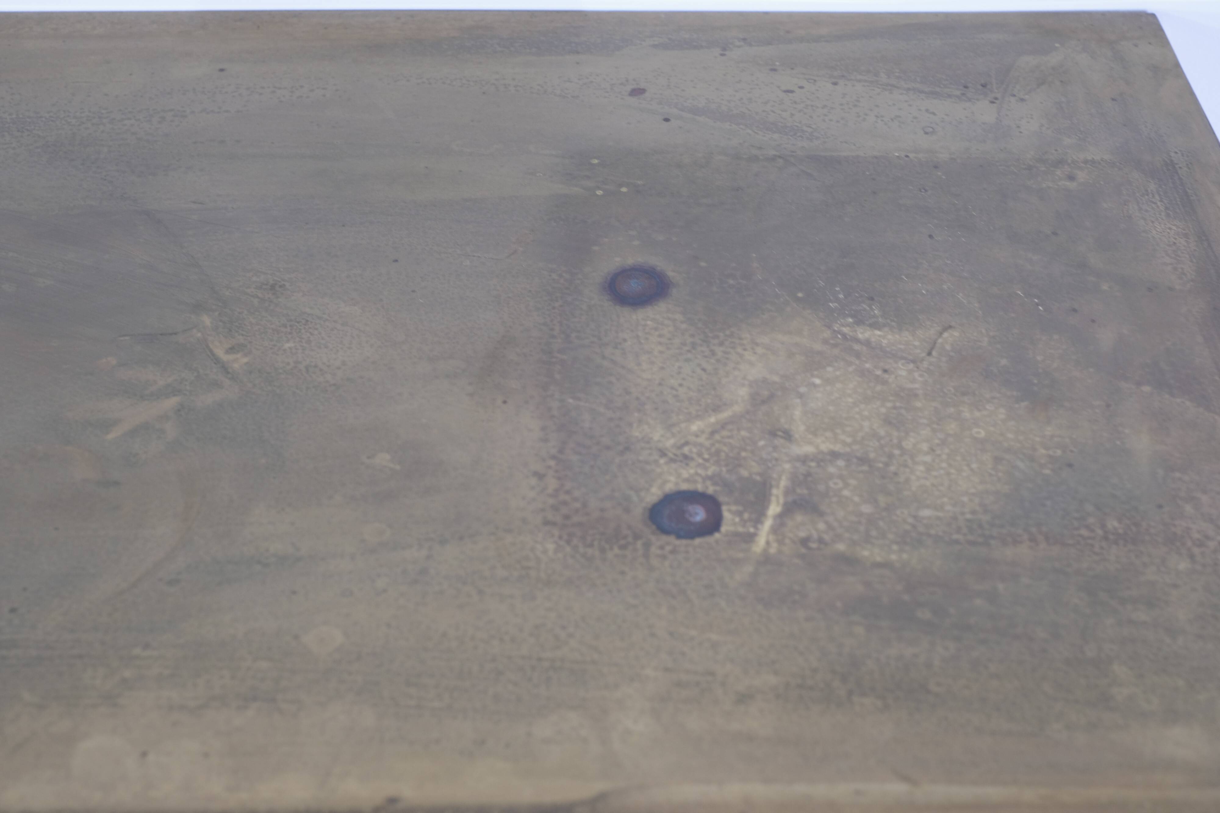 Large brass console, Italy - 1960s