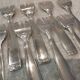 11 silver-plated oyster forks by Ercuis silversmiths, Chaumont pattern