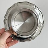 Shiny metal butter dish Coquillor