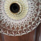 Vintage wall sconce moulded glass