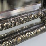 Miroir en laiton repoussé, style louis xiv, époque napoléon iii – xixe