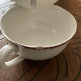 Sugar lot, cups, saucers Digoin