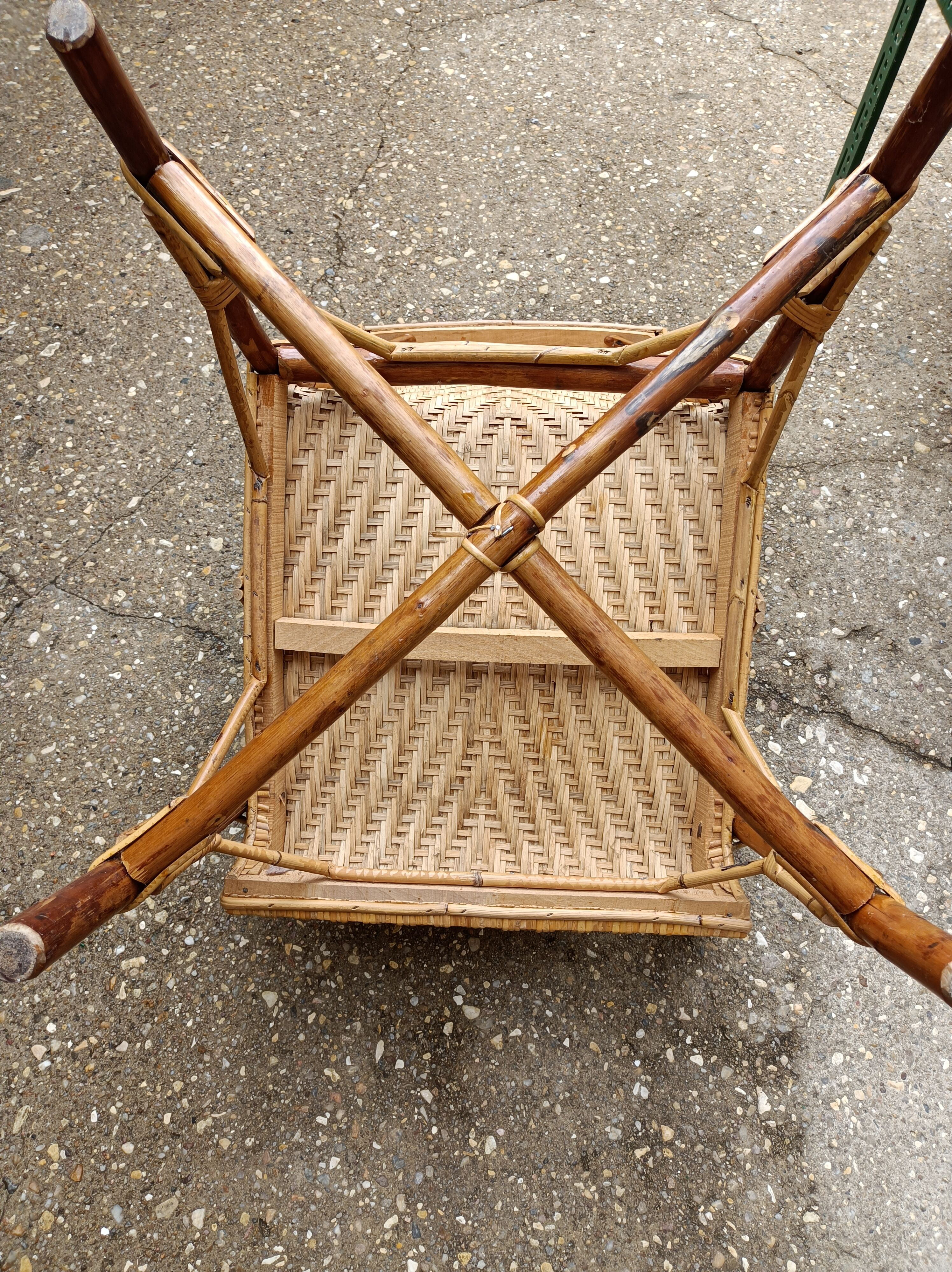 Rattan armchair