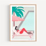 Sirène de piscine, Risographie A4, édition limitée