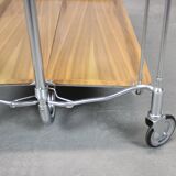 Vintage chrome folding service trolley, 1950s