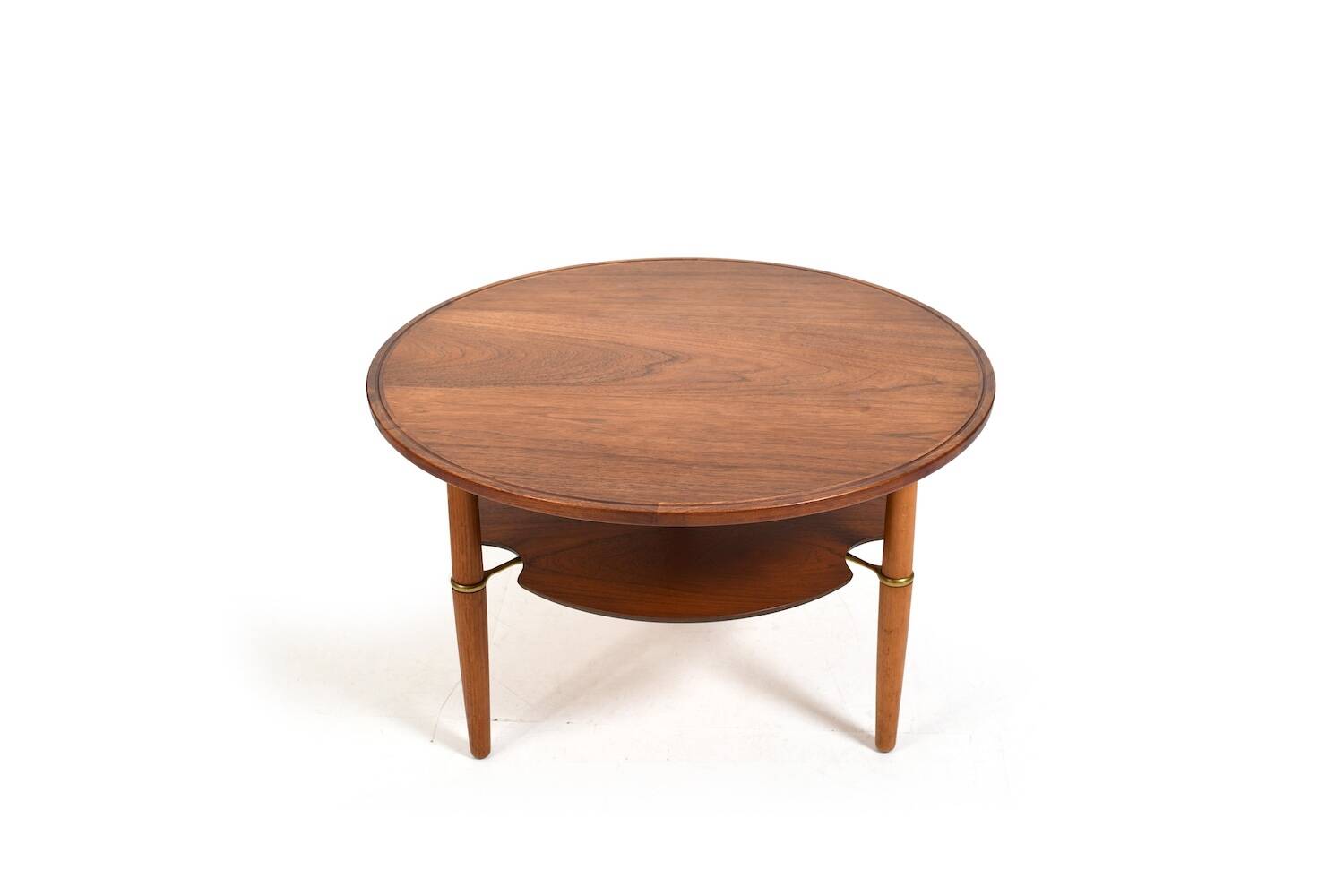 Rare Danish Coffee Table in Teak and Oak 1950s