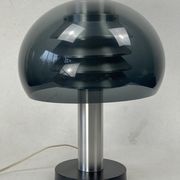 Space age aluminum mushroom dome lamp by Hans Agne Jakobsson for Markaryd, Sweden 1960s