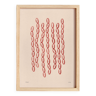 Painting on paper - B16 - signed Eawy