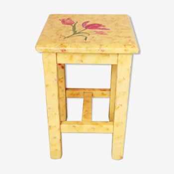 Solid pine stool