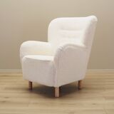 White armchair, Scandinavian design, production: Denmark