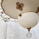 7-light art deco chandelier from the 1940s