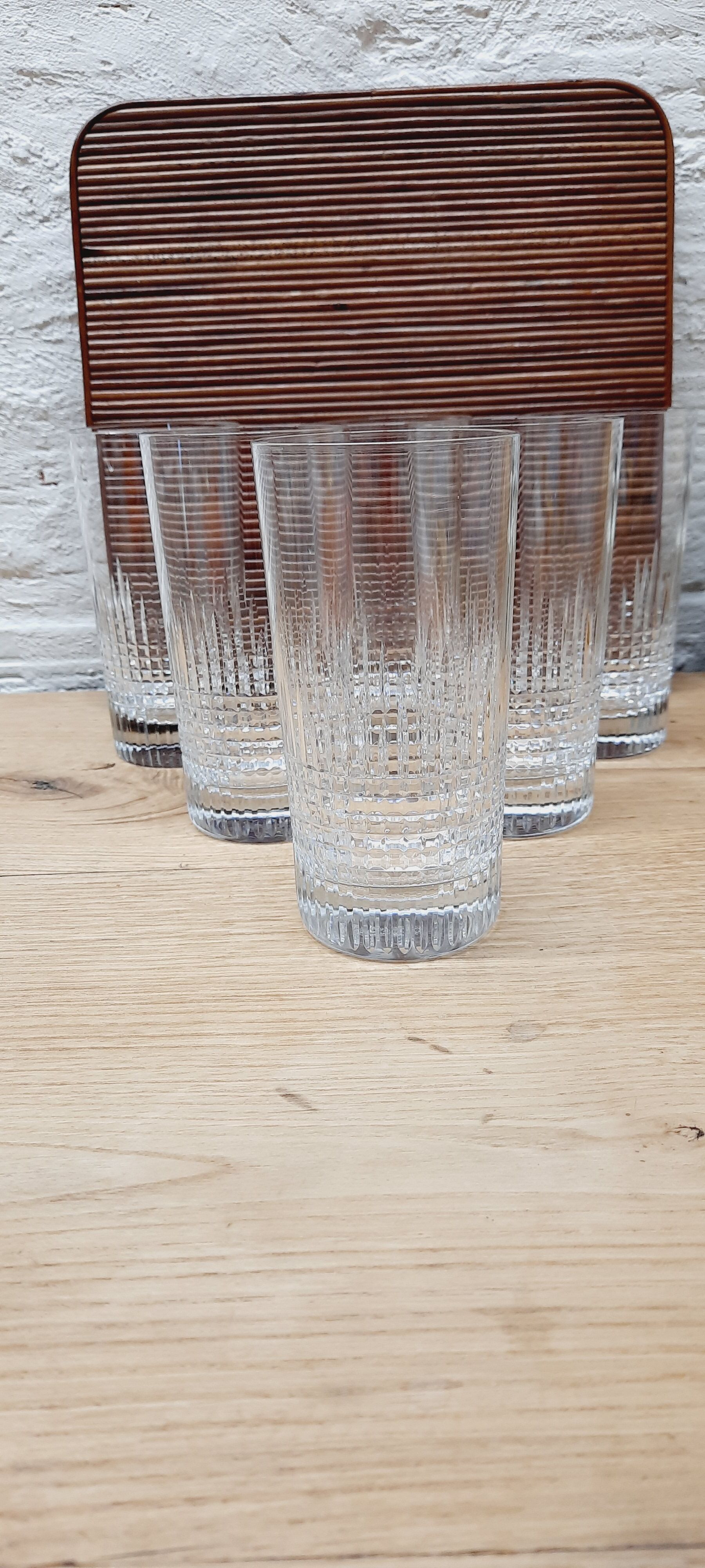 Set 6 glasses a orangeadz Baccarat Nancy