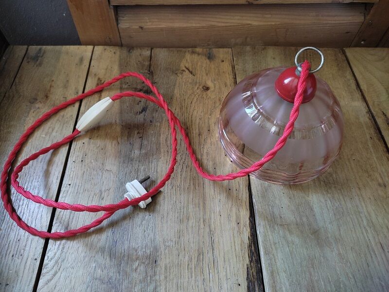 Walkman lamp lampshade in glass unique old vintage