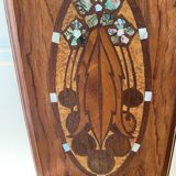 Vintage - 1930s chair with marquetry - Art Deco style - Renovated