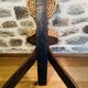 Chaise raphia et bois