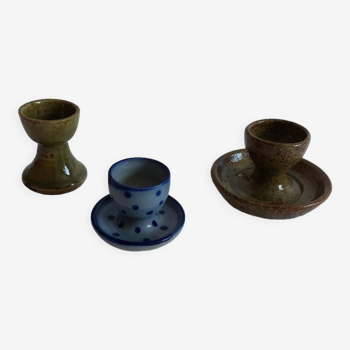 Set of three stoneware shells