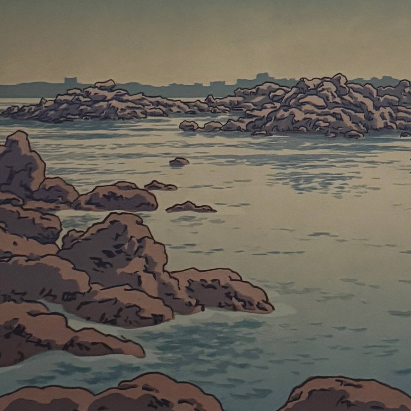 Lithograph by Henri Rivière Entrance to the Port of Ploumanac'h