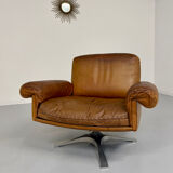 Vintage DE SEDE DS-31 brown leather armchair from the 1970s