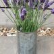 Vintage Galvanised Zinc Flower Pot / Grain Measure