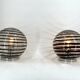 Pair of murano swirl glass table lamps, 1970s