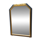 Miroir noir et dore de style art deco - 110cmx 78 cm