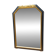 Black and gold art deco style mirror - 110cm x 78cm