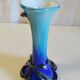 Art Nouveau vase in Biot glass by J.M. OPERTO - mid 20th century