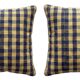 Set of 2 vintage kilim cushion covers 38x41 cm