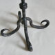 Pair of antique wrought iron chandeliers