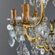 Crystal chandelier and gilded brass, Louis XV style, 19th century.