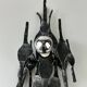 60's 70's brutalist wall lamp iron & glass wall sconce design