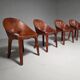 Ensemble de quatre chaises "Lira e Liuto" par Mario Bellini pour Cassina, Italie, années 1980