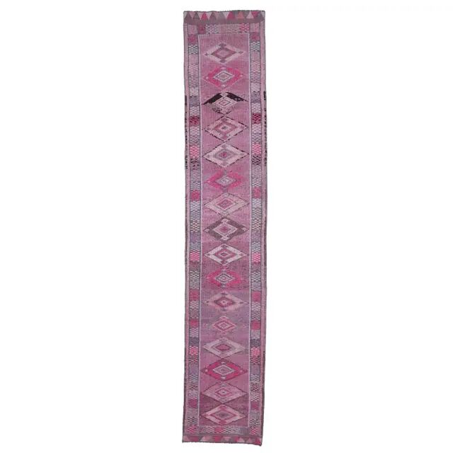 Turkish Oushak handmade runner 80x444