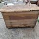 Old established a door and five drawers raw wood