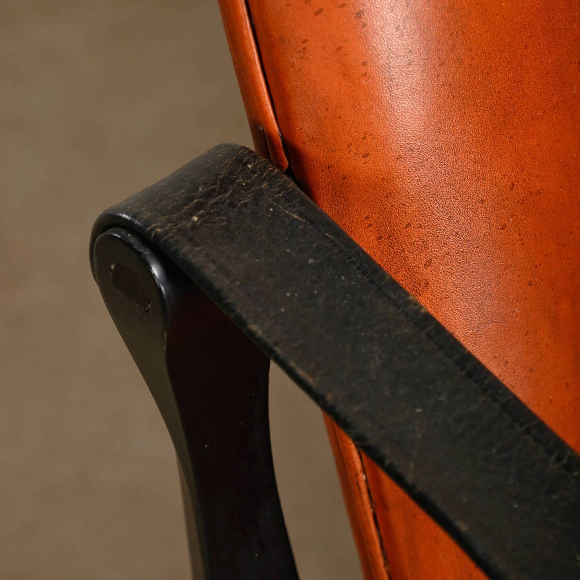 Karen & Ebbe Clemmensen Safari Chair in leather for Fritz Hansen, Denmark