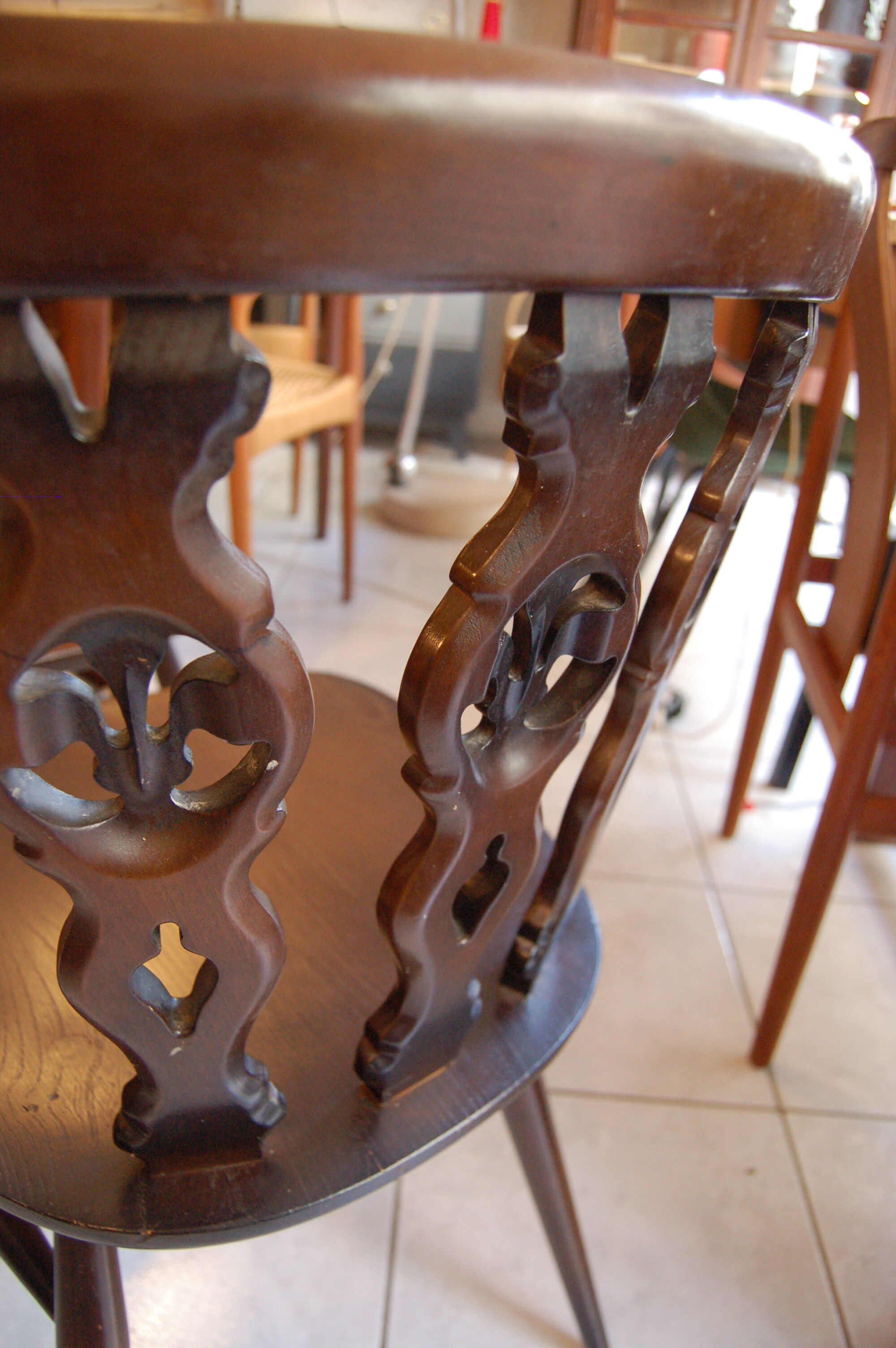 Set of 4 chairs Lucian Ercolani for Ercol Windsor of the 1960s mod.375