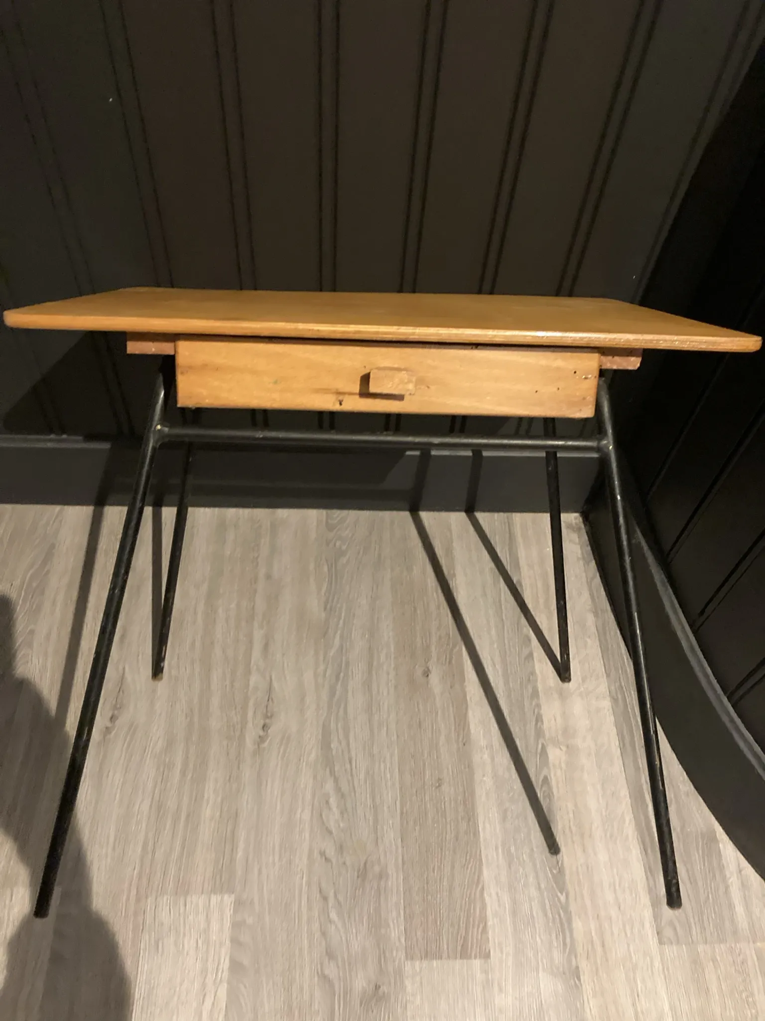 Small vintage children's desk, designed by Jacques Hitier.