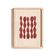 Abstract painting on paper, dark red illustration signed Eawy.