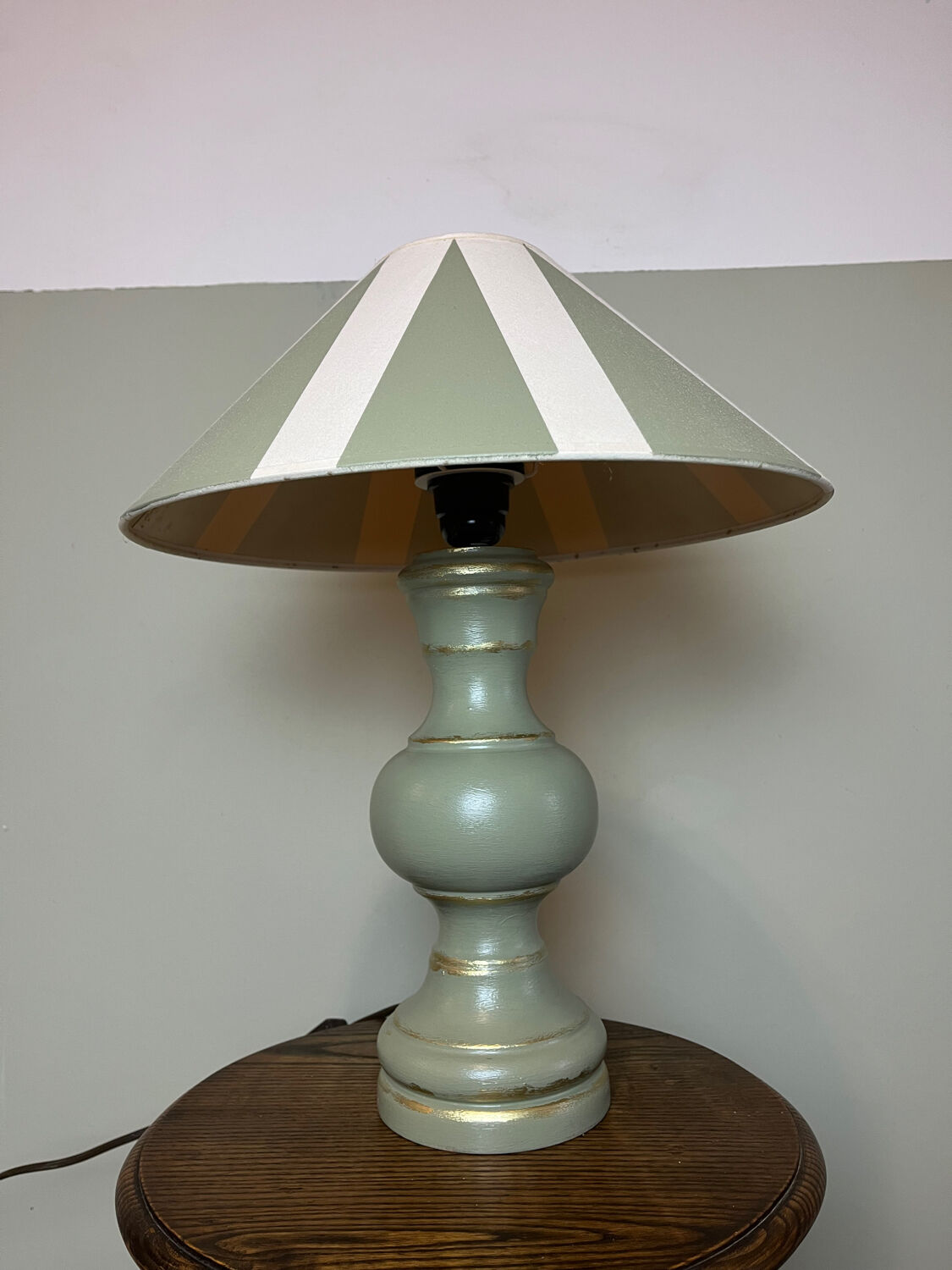 Celadon green lamp
