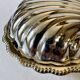 Silver-plated shell butter dish, 1950s