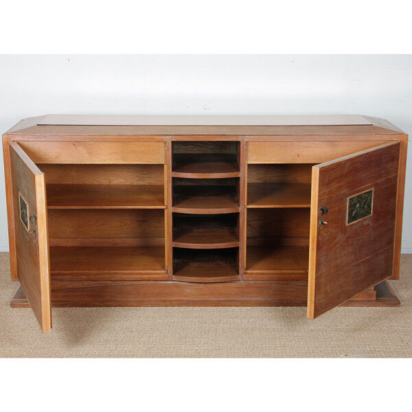 Cerused oak sideboard, French work from the 1940s.