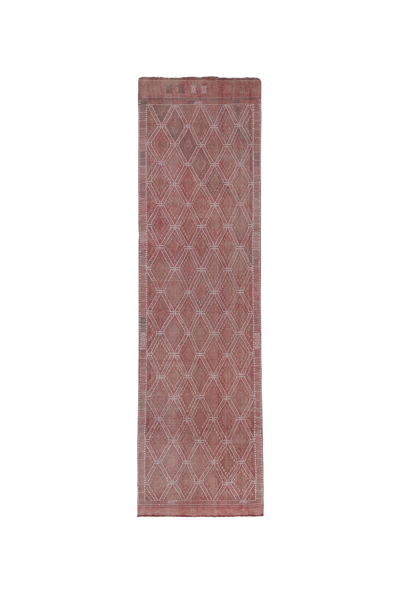 Tapis vintage turc de Oushak, tissé à la main 85x293 cm