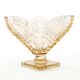 Art Deco napkin holder, pressed glass, Poland, 1950s