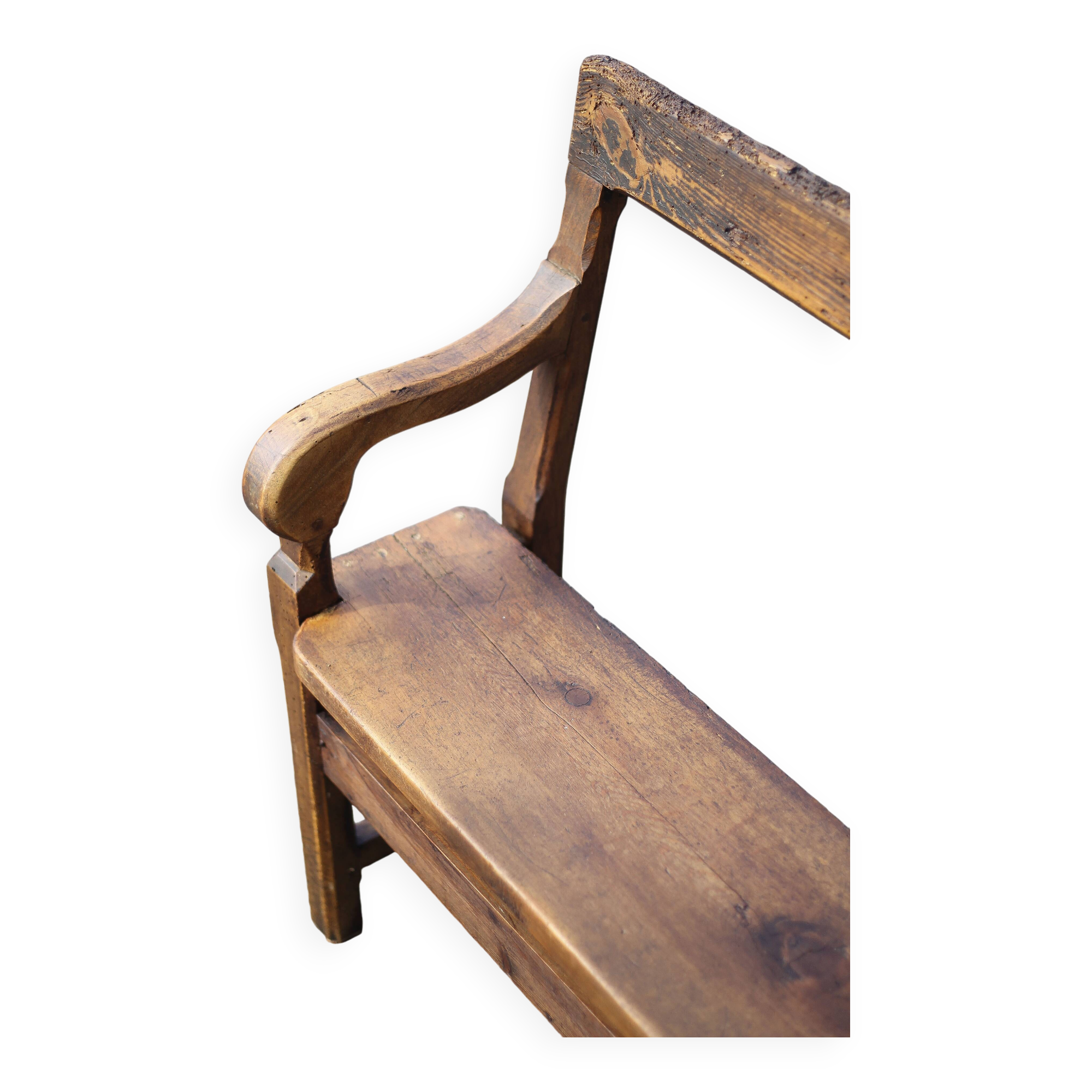 vintage wooden church bench, old wooden bench, bench, entrance hall, interior decoration
