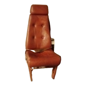 Fauteuil d'avion en cuir
