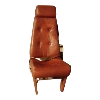 Fauteuil d'avion en cuir