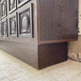 Brutalist sideboard attributed to De Coene, 1970s