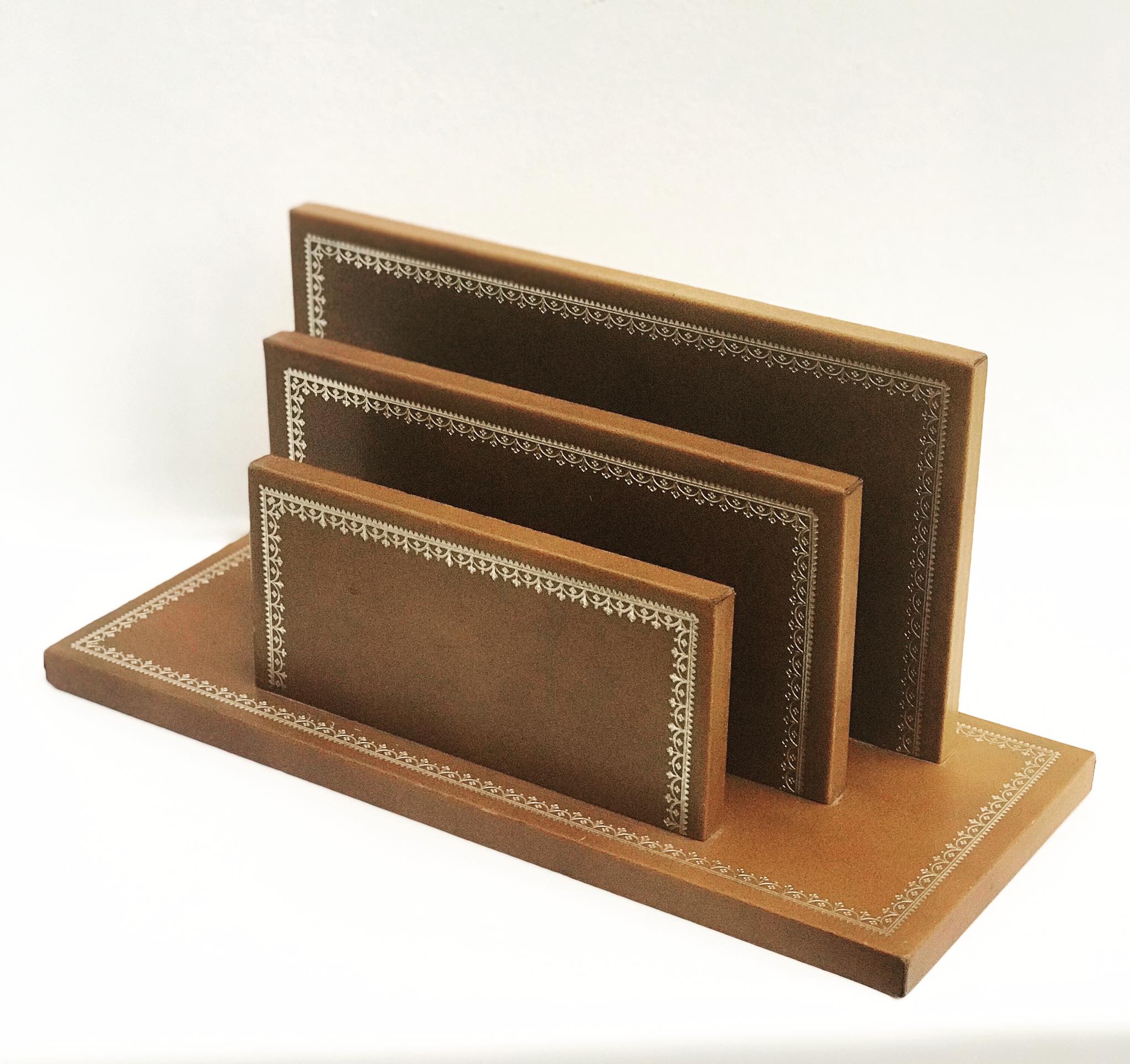 Leather letter holder