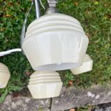 Art Deco 4-flame chandelier