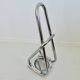 Chrome metal umbrella stand, space age, modernist, futuristic, 70's
